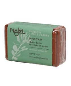 Savon d'Alep enrichi - Huile d'Argan & Rhassoul